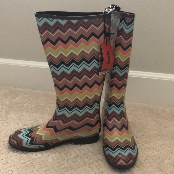 missoni rain boots